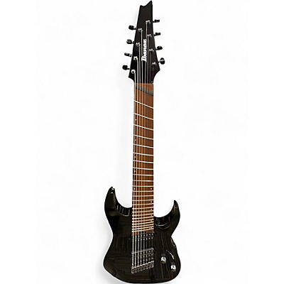 Used Ibanez RGMS8 Black Solid Body Electric Guitar