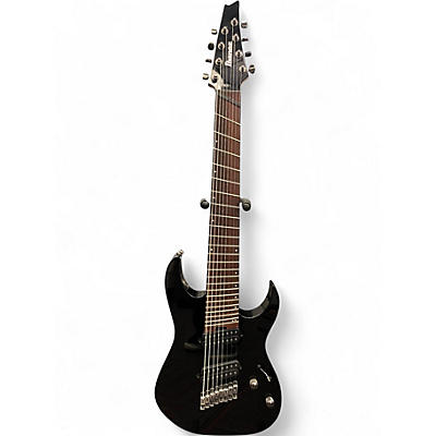 Used Ibanez RGMS8 Black Solid Body Electric Guitar