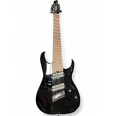 Used Ibanez RGMS8 Black Solid Body Electric Guitar