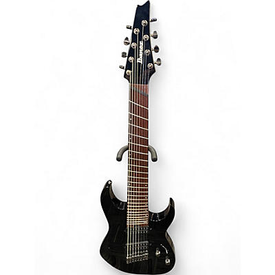 Used Ibanez RGMS8 Ebony Solid Body Electric Guitar