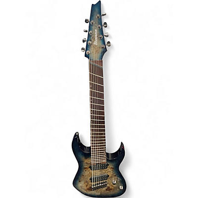 Used Ibanez RGMS8PB  COSMIC BLUE STARBURST Solid Body Electric Guitar