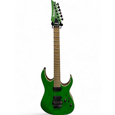 Ibanez Used Ibanez RGR5220M Trans Green Solid Body Electric Guitar