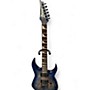 Used Ibanez RGRT621DPB Blue Lagoon Burst Flat Solid Body Electric Guitar Blue Lagoon Burst Flat