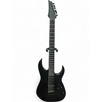 Used Ibanez RGRTBB21 IRON LABEL Satin Black Baritone Guitars