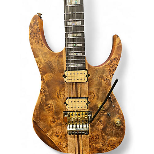 Used Ibanez RGT1220PB Burl Solid Body Electric Guitar Burl