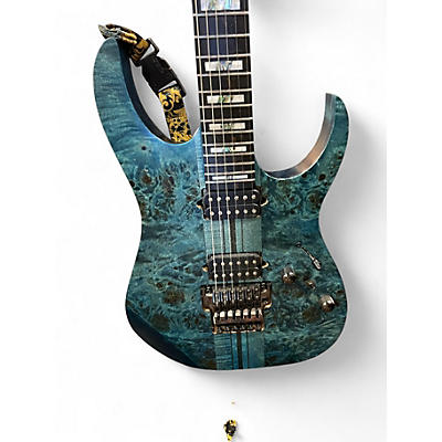 Used Ibanez RGT1220PBK Cosmic Blue Low Gloss Solid Body Electric Guitar