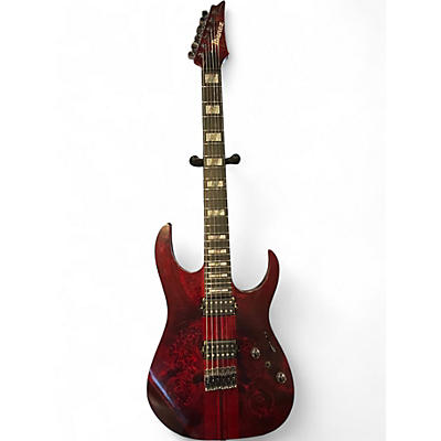 Used Ibanez RGT1221PB Trans Red Solid Body Electric Guitar