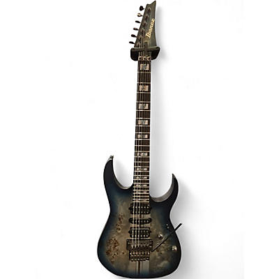 Used Ibanez RGT1270PB Cosmic Blue Starburst Flat Solid Body Electric Guitar