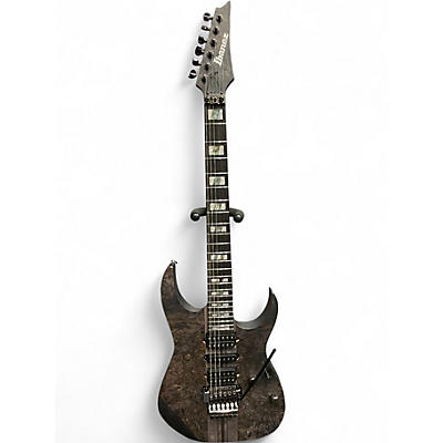 Used Ibanez RGT1270PB Trans Black Solid Body Electric Guitar