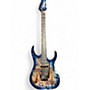 Used Ibanez Rg1070pbz Blue Solid Body Electric Guitar Blue