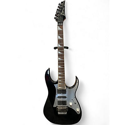 Used Ibanez Rg350 ex Black and Silver Solid Body Electric Guitar