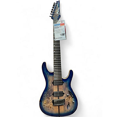 Used Ibanez S1027PBF CERULEAN BLUE Solid Body Electric Guitar
