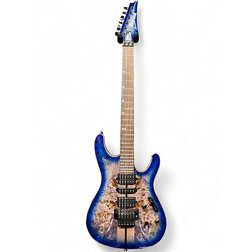Used Ibanez S1070PBZ-CLB Cerulean Blue Burst Solid Body Electric Guitar Cerulean Blue Burst