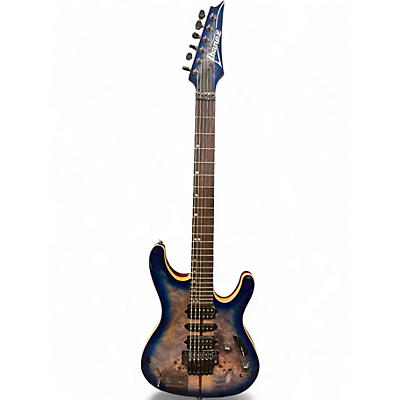 Used Ibanez S1070PBZ Cerulean Blue Burst Solid Body Electric Guitar