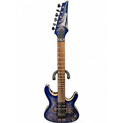 Used Ibanez S1070PBZ Cerulean Blue Burst  Solid Body Electric Guitar