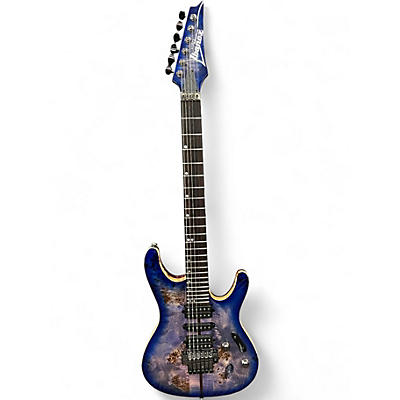 Used Ibanez S1070PBZ Cerulean Blue Solid Body Electric Guitar