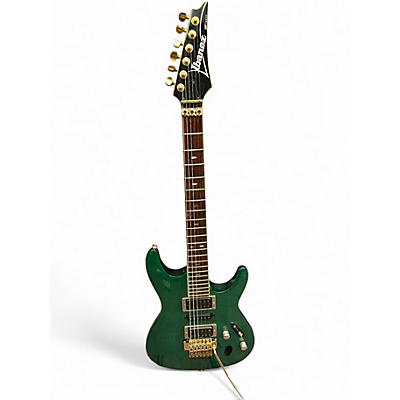Used Ibanez S470 Green Solid Body Electric Guitar