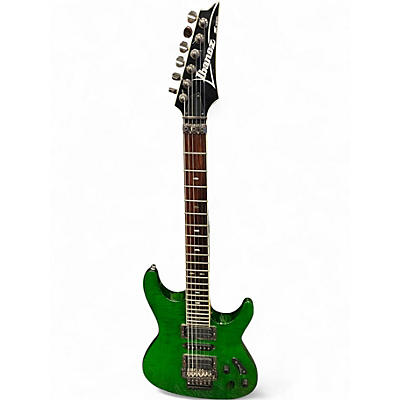 Used Ibanez S470FM GREEN Solid Body Electric Guitar