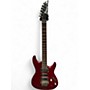 Used Ibanez S470QS S Series Transparent Red Solid Body Electric Guitar Transparent Red