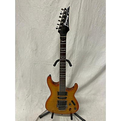 Ibanez Used Ibanez S470dxqm Orange Burst Solid Body Electric Guitar