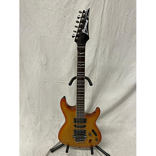 Ibanez Used Ibanez S470dxqm Orange Burst Solid Body Electric Guitar orange burst