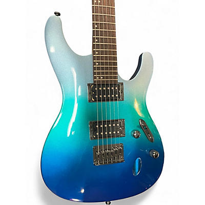 Used Ibanez S521 Ocean Fade Metallic Solid Body Electric Guitar