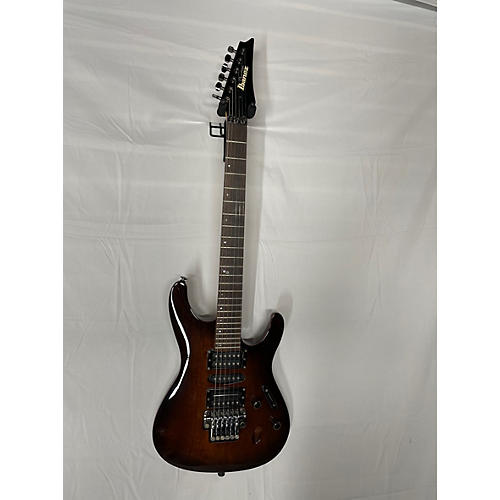 Ibanez Used Ibanez S5470 Prestige Series Brown Sunburst Solid Body Electric Guitar Brown Sunburst