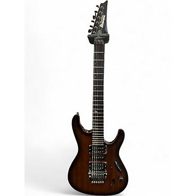 Used Ibanez S5470 S Series Brown Sunburst Solid Body Electric Guitar