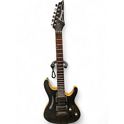 Used Ibanez S570AH Trans Black Solid Body Electric Guitar