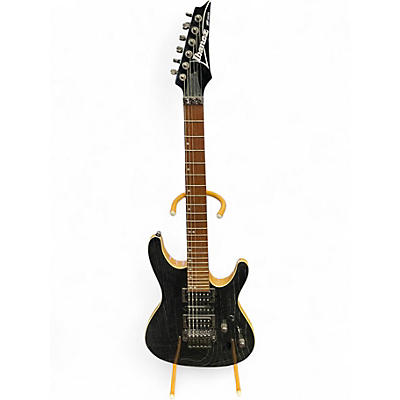 Used Ibanez S570AH Trans Black Solid Body Electric Guitar