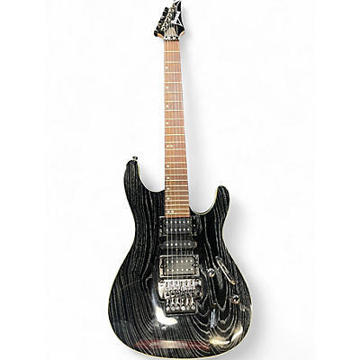 Used Ibanez S570AH Trans Black Solid Body Electric Guitar