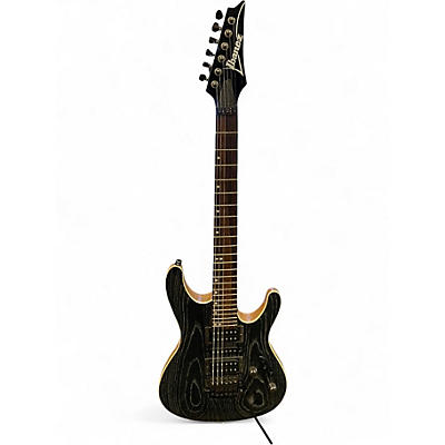Used Ibanez S570H BLACK WOOD Solid Body Electric Guitar