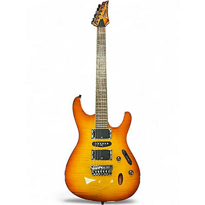 Used Ibanez S571DXFM Sunburst Solid Body Electric Guitar
