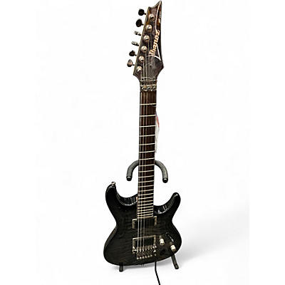 Used Ibanez S620EXQM Trans Gray Solid Body Electric Guitar