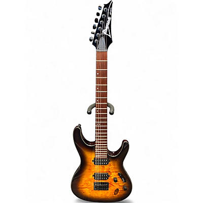 Used Ibanez S621QM AMBER Solid Body Electric Guitar