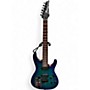 Used Ibanez S621QM Blue Solid Body Electric Guitar Blue