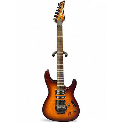 Used Ibanez S670QM 2 Color Sunburst Solid Body Electric Guitar