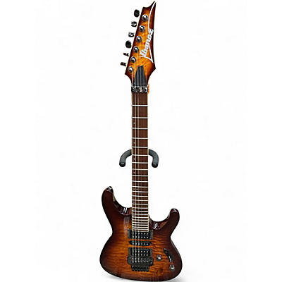 Used Ibanez S670QM 2 Color Sunburst Solid Body Electric Guitar