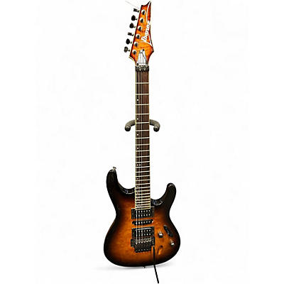 Used Ibanez S670QM Amber Solid Body Electric Guitar