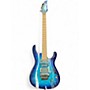 Used Ibanez S670QM BLUE Solid Body Electric Guitar BLUE