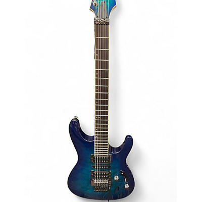 Used Ibanez S670QM Blue Burst Solid Body Electric Guitar