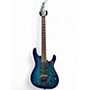 Used Ibanez S670QM Blue Sapphire Solid Body Electric Guitar Blue Sapphire