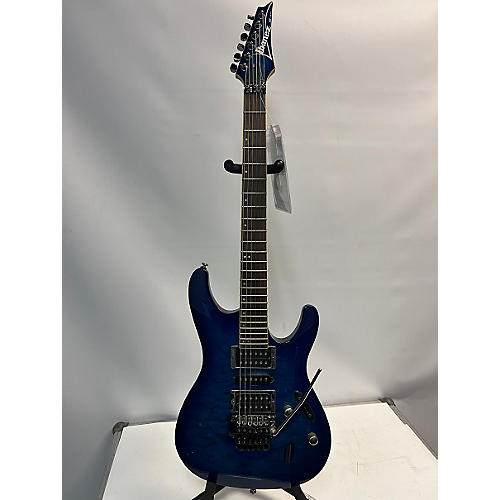 Ibanez Used Ibanez S670QM Blue Solid Body Electric Guitar Blue