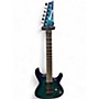 Used Ibanez S670QM Blue Solid Body Electric Guitar Blue
