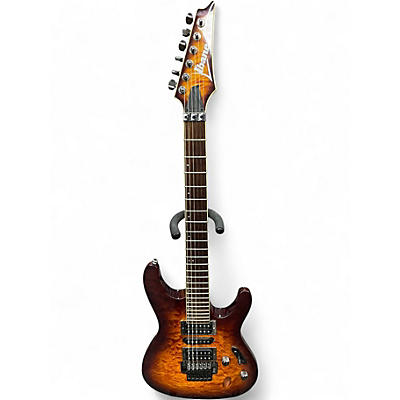 Used Ibanez S670QM DRAGON EYE BURST Solid Body Electric Guitar