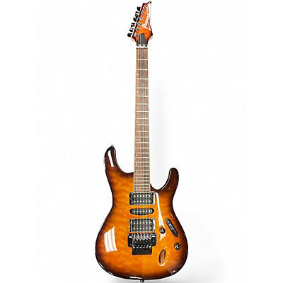 Used Ibanez S670QM Dragon Eye Burst Solid Body Electric Guitar