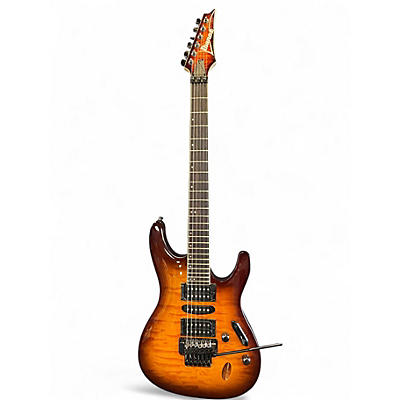Used Ibanez S670QM Dragon Eye Burst Solid Body Electric Guitar