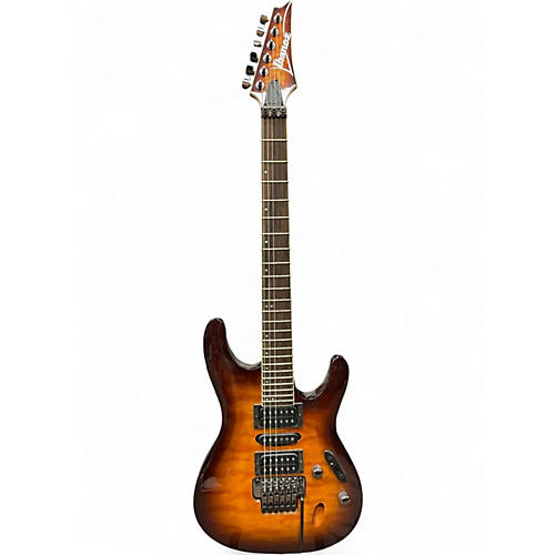 Used Ibanez S670QM ORANGE BURST  Solid Body Electric Guitar ORANGE BURST