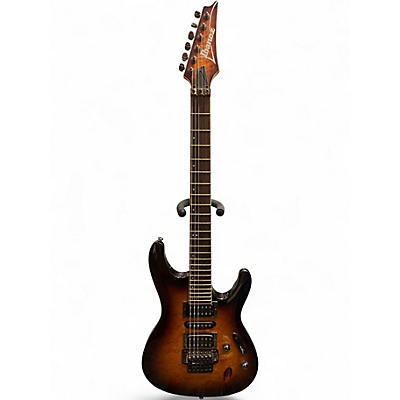 Used Ibanez S670QM S SERIES DRAGON EYE BURST Solid Body Electric Guitar