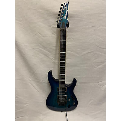 Ibanez Used Ibanez S670QM S SERIES OCEAN BLUE BURST PRETTY LAKE Solid Body Electric Guitar